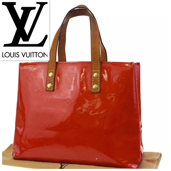 Louis Vuitton Handbags - 👜 Louis Vuitton Red Monogram Patent Leather Tote